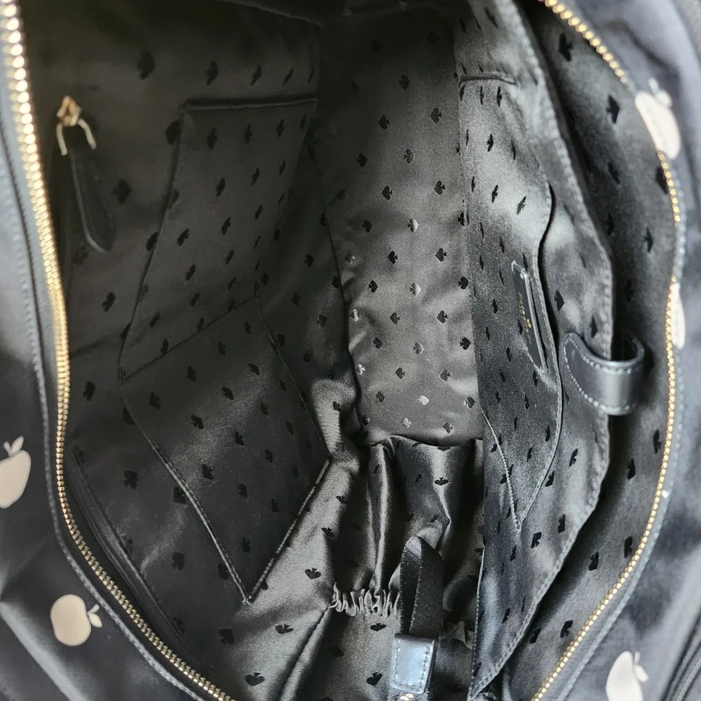 RESERVED: Kate Spade Black and White Apple Tote - Teacher Tote - Picture 10 of 16